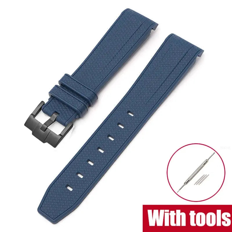 Silicone Strap for Swatch X Omega Moonswatch Stainless Steel Buckle 20mm 22mm Waterproof Band - STRAPS
