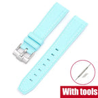 Silicone Strap for Swatch X Omega Moonswatch Stainless Steel Buckle 20mm 22mm Waterproof Band - STRAPS