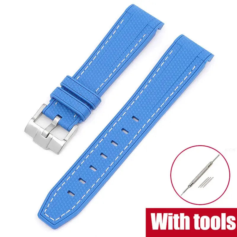 Silicone Strap for Swatch X Omega Moonswatch Stainless Steel Buckle 20mm 22mm Waterproof Band - STRAPS