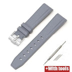 Silicone Strap for Swatch X Omega Moonswatch Stainless Steel Buckle 20mm 22mm Waterproof Band - STRAPS