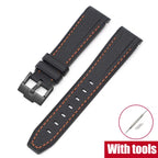 Silicone Strap for Swatch X Omega Moonswatch Stainless Steel Buckle 20mm 22mm Waterproof Band - STRAPS