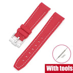 Silicone Strap for Swatch X Omega Moonswatch Stainless Steel Buckle 20mm 22mm Waterproof Band - STRAPS