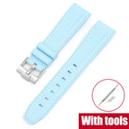 Silicone Strap for Swatch X Omega Moonswatch Stainless Steel Buckle 20mm 22mm Waterproof Band - STRAPS