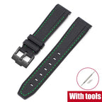 Silicone Strap for Swatch X Omega Moonswatch Stainless Steel Buckle 20mm 22mm Waterproof Band - STRAPS