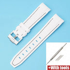 Silicone Strap for Swatch X Omega Moonswatch Stainless Steel Buckle 20mm 22mm Waterproof Band - STRAPS