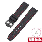 Silicone Strap for Swatch X Omega Moonswatch Stainless Steel Buckle 20mm 22mm Waterproof Band - STRAPS