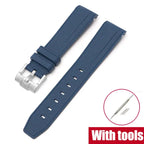 Silicone Strap for Swatch X Omega Moonswatch Stainless Steel Buckle 20mm 22mm Waterproof Band - STRAPS