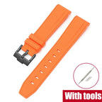 Silicone Strap for Swatch X Omega Moonswatch Stainless Steel Buckle 20mm 22mm Waterproof Band - STRAPS