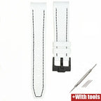 Silicone Strap for Swatch X Omega Moonswatch Stainless Steel Buckle 20mm 22mm Waterproof Band - STRAPS