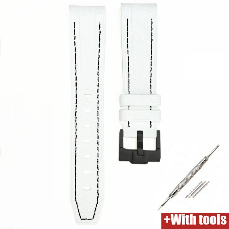 Silicone Strap for Swatch X Omega Moonswatch Stainless Steel Buckle 20mm 22mm Waterproof Band - STRAPS