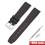 Silicone Strap for Swatch X Omega Moonswatch Stainless Steel Buckle 20mm 22mm Waterproof Band - STRAPS