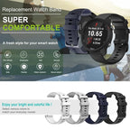 Silicone Watch Band for Garmin Venu, Vivoactive & Forerunner (18mm, 20mm, 22mm) STRAPS