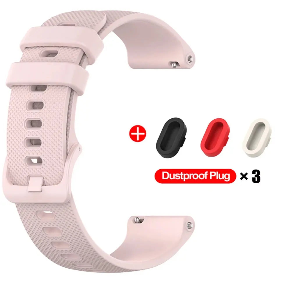 Silicone Watch Band for Garmin Venu, Vivoactive & Forerunner (18mm, 20mm, 22mm) STRAPS
