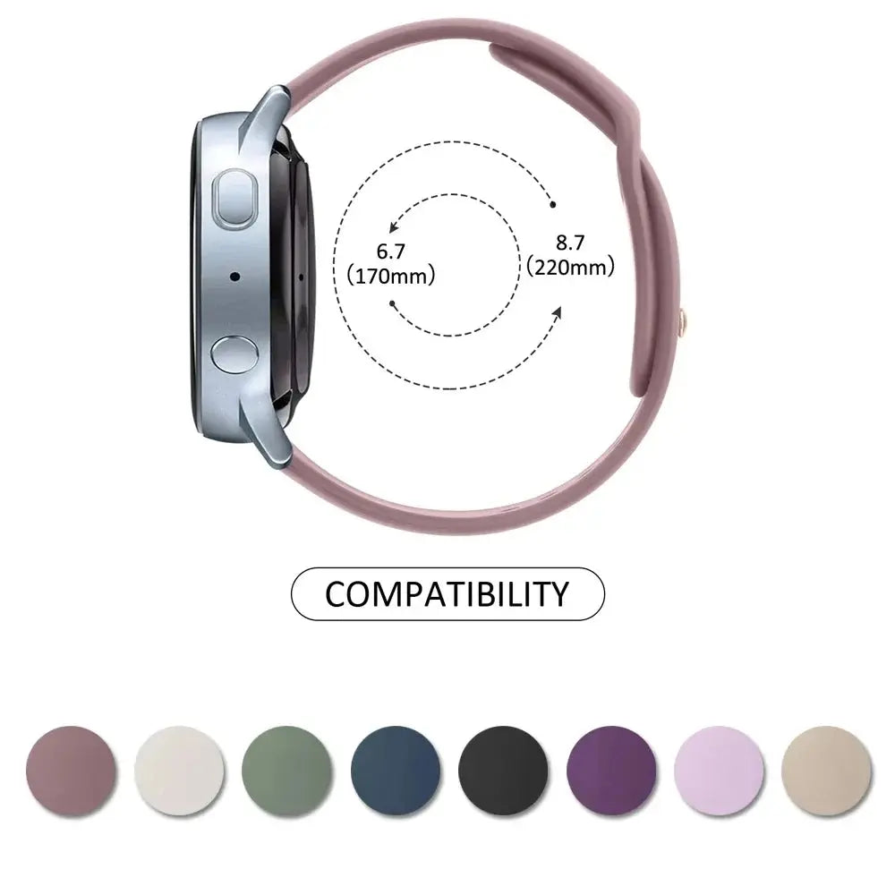 Silicone Watch Band for Huawei Watch GT 3/2/Pro, GT Runner, Watch 3 Pro, Honor 20mm or 22mm - STRAPS