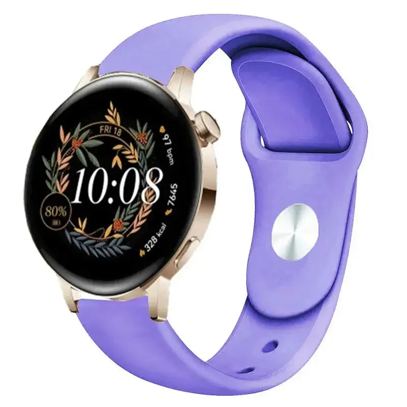 Silicone Watch Band for Huawei Watch GT 3/2/Pro, GT Runner, Watch 3 Pro, Honor 20mm or 22mm - STRAPS