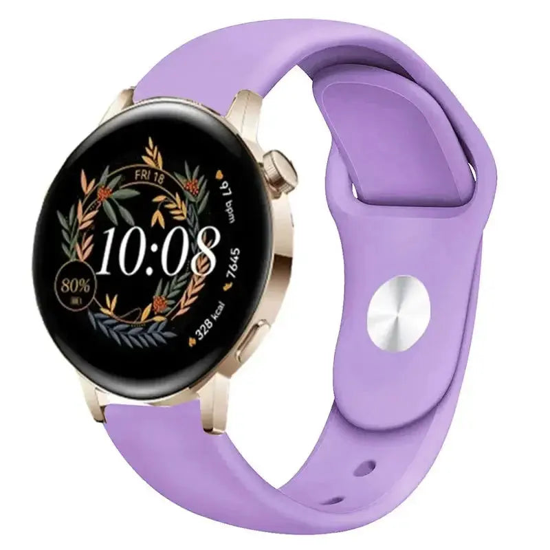 Silicone Watch Band for Huawei Watch GT 3/2/Pro, GT Runner, Watch 3 Pro, Honor 20mm or 22mm - STRAPS