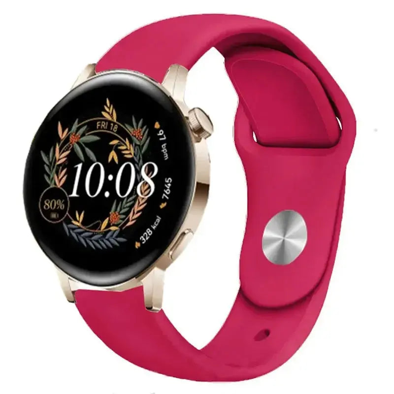 Silicone Watch Band for Huawei Watch GT 3/2/Pro, GT Runner, Watch 3 Pro, Honor 20mm or 22mm - STRAPS