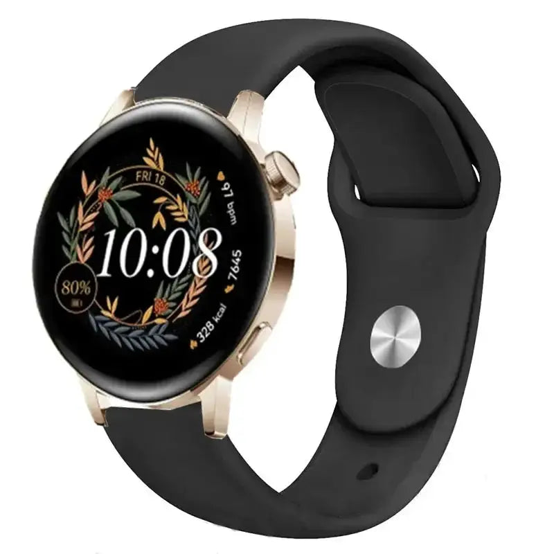 Silicone Watch Band for Huawei Watch GT 3/2/Pro, GT Runner, Watch 3 Pro, Honor 20mm or 22mm - STRAPS