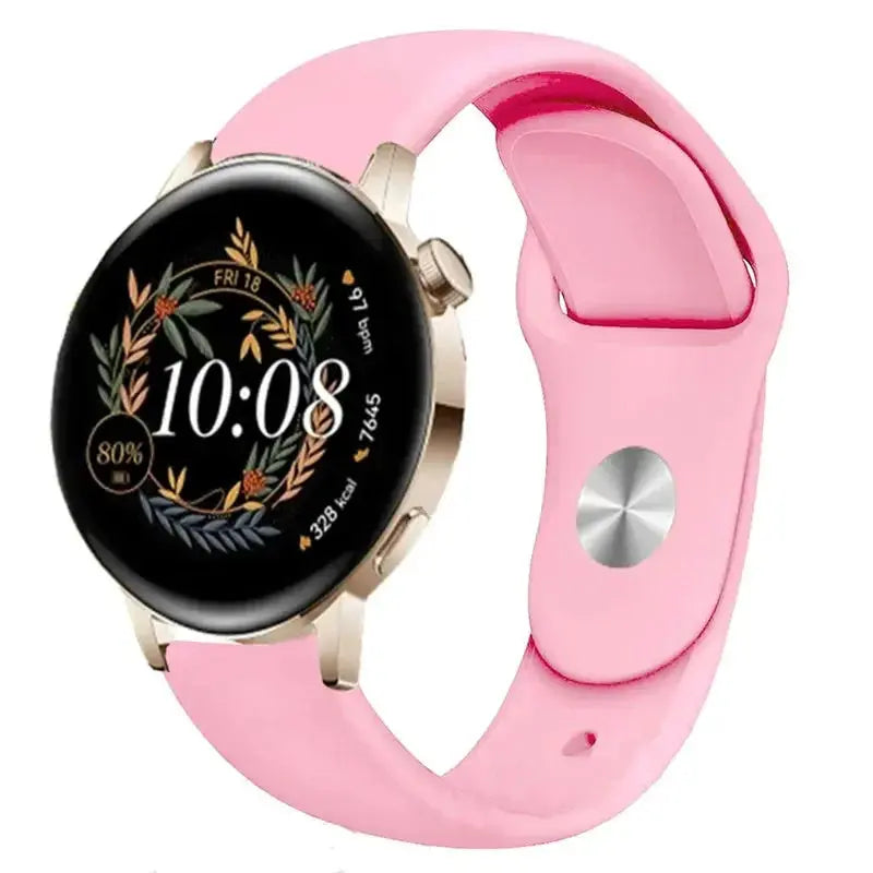Silicone Watch Band for Huawei Watch GT 3/2/Pro, GT Runner, Watch 3 Pro, Honor 20mm or 22mm - STRAPS