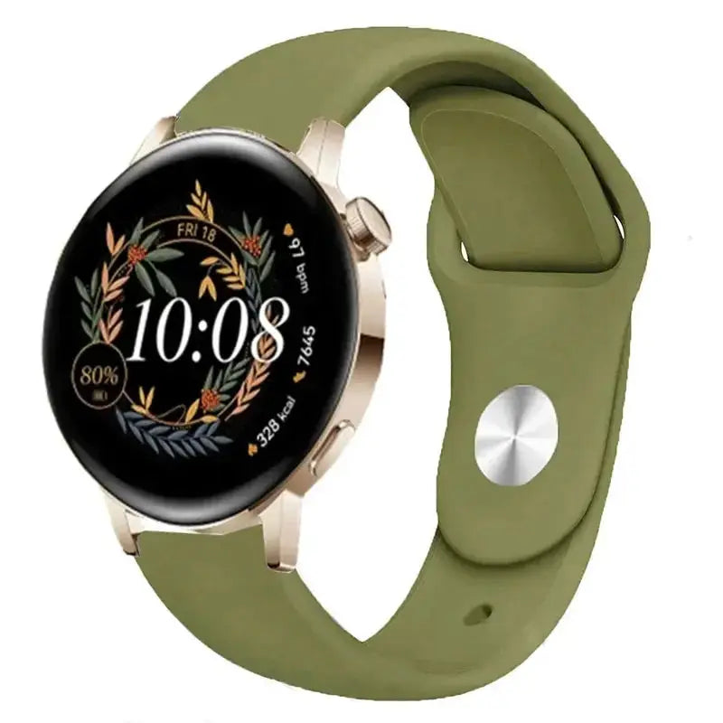 Silicone Watch Band for Huawei Watch GT 3/2/Pro, GT Runner, Watch 3 Pro, Honor 20mm or 22mm - STRAPS
