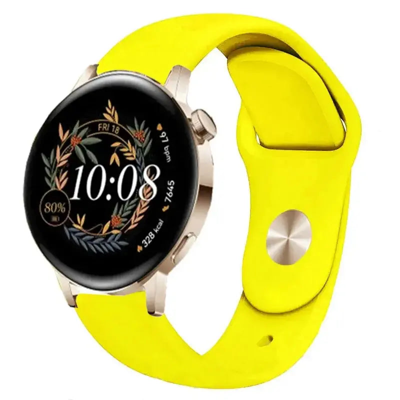 Silicone Watch Band for Huawei Watch GT 3/2/Pro, GT Runner, Watch 3 Pro, Honor 20mm or 22mm - STRAPS