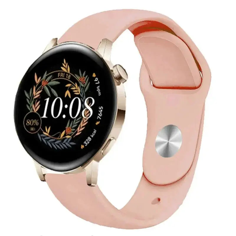 Silicone Watch Band for Huawei Watch GT 3/2/Pro, GT Runner, Watch 3 Pro, Honor 20mm or 22mm - STRAPS