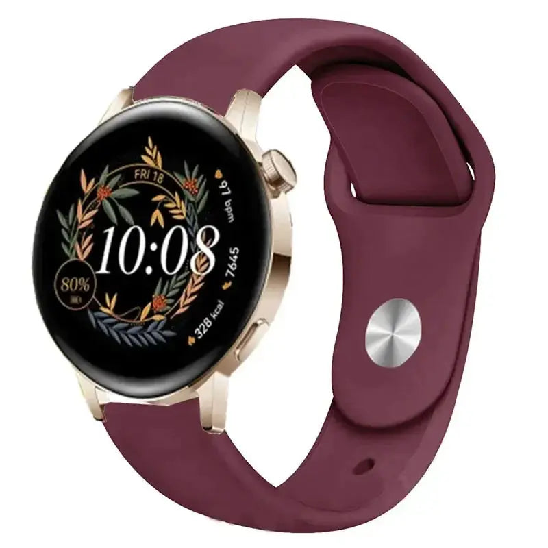 Silicone Watch Band for Huawei Watch GT 3/2/Pro, GT Runner, Watch 3 Pro, Honor 20mm or 22mm - STRAPS