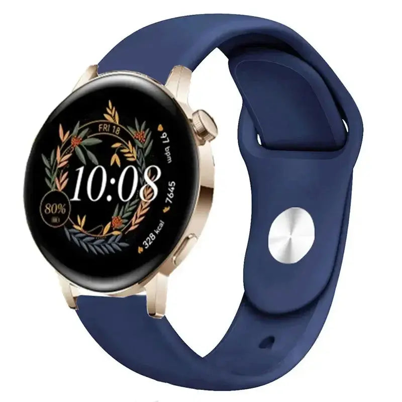 Silicone Watch Band for Huawei Watch GT 3/2/Pro, GT Runner, Watch 3 Pro, Honor 20mm or 22mm - STRAPS