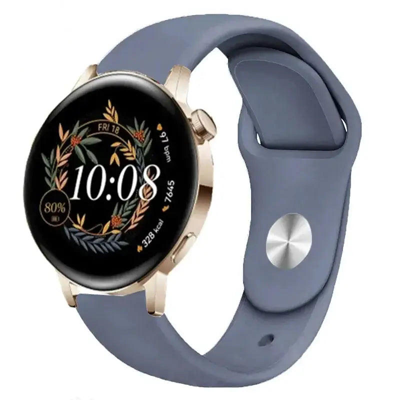 Silicone Watch Band for Huawei Watch GT 3/2/Pro, GT Runner, Watch 3 Pro, Honor 20mm or 22mm - STRAPS