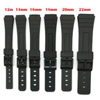 Silicone Watch Strap - 12-22mm - Casio W800H, F91W, AE1200 & More - Resin Bracelet - STRAPS
