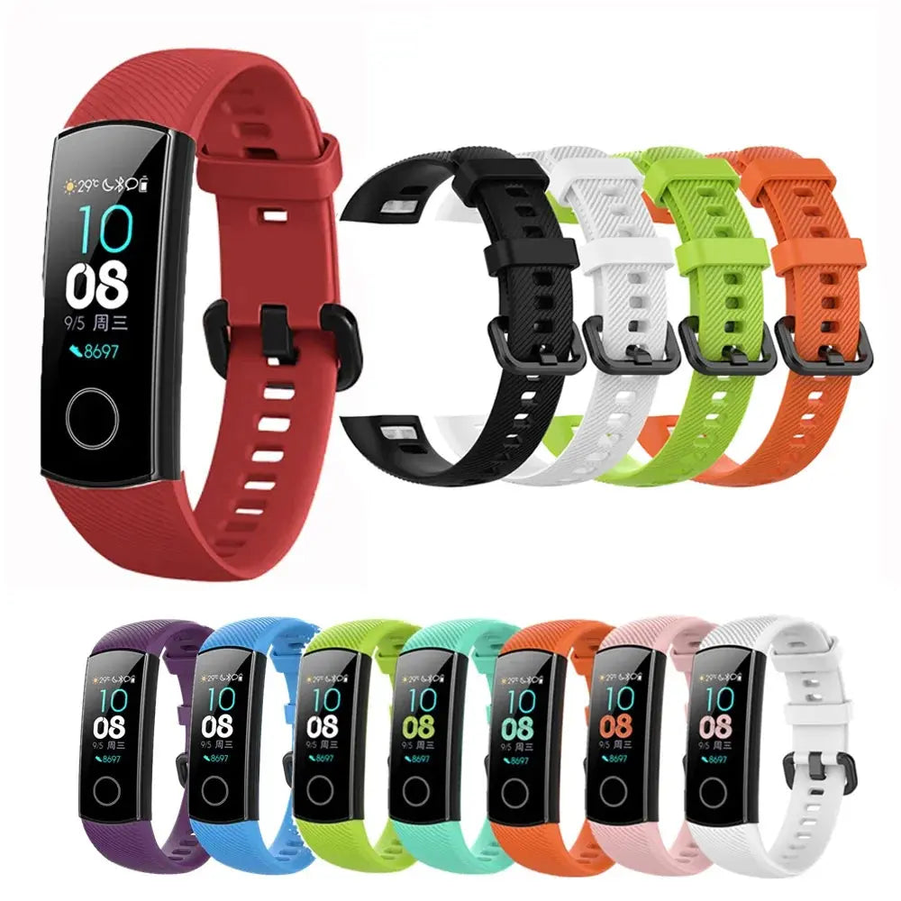 Silicone Watch Strap for Huawei Honor Band 4/5 – Smartwatch Replacement Wristband - STRAPS