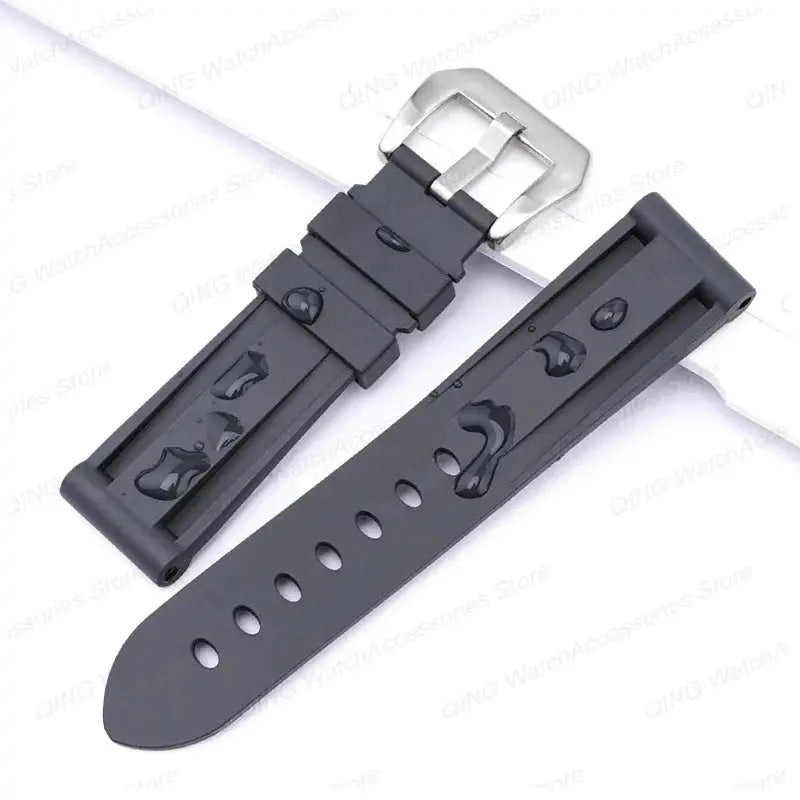 Silicone Watch Strap for Panerai, Omega, Casio – 20mm, 22mm, 24mm, 26mm Band with Metal Pin Buckle STRAPS