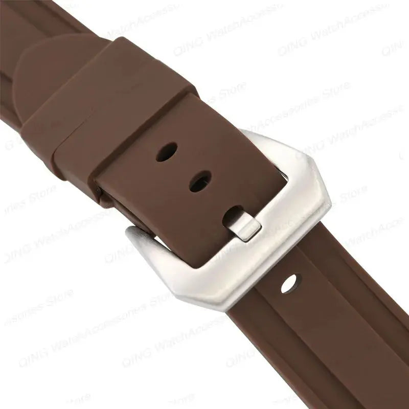 Silicone Watch Strap for Panerai, Omega, Casio – 20mm, 22mm, 24mm, 26mm Band with Metal Pin Buckle STRAPS