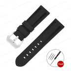 Silicone Watch Strap for Panerai, Omega, Casio – 20mm, 22mm, 24mm, 26mm Band with Metal Pin Buckle STRAPS