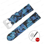 Silicone Watch Strap for Panerai, Omega, Casio – 20mm, 22mm, 24mm, 26mm Band with Metal Pin Buckle STRAPS