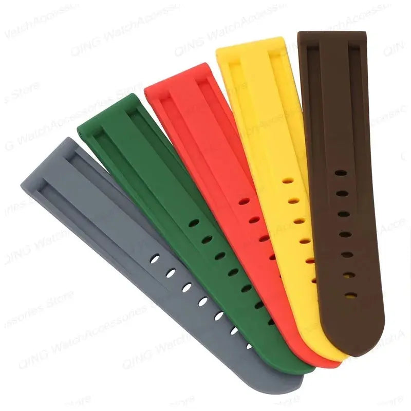 Silicone Watch Strap for Panerai, Omega, Casio – 20mm, 22mm, 24mm, 26mm Band with Metal Pin Buckle STRAPS