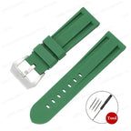 Silicone Watch Strap for Panerai, Omega, Casio – 20mm, 22mm, 24mm, 26mm Band with Metal Pin Buckle STRAPS
