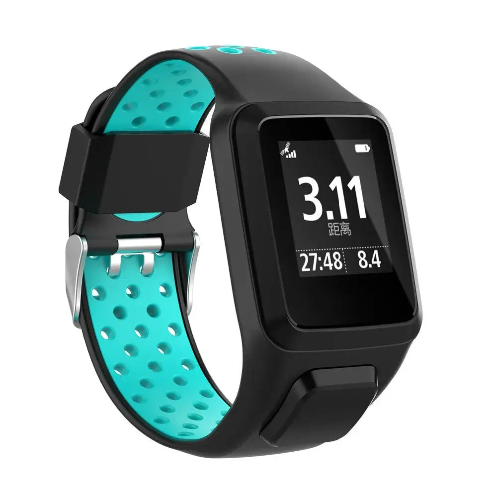 Silicone Watch Strap for TomTom Adventurer, Spark, Golfer, Runner Models – Replacement Band - STRAPS