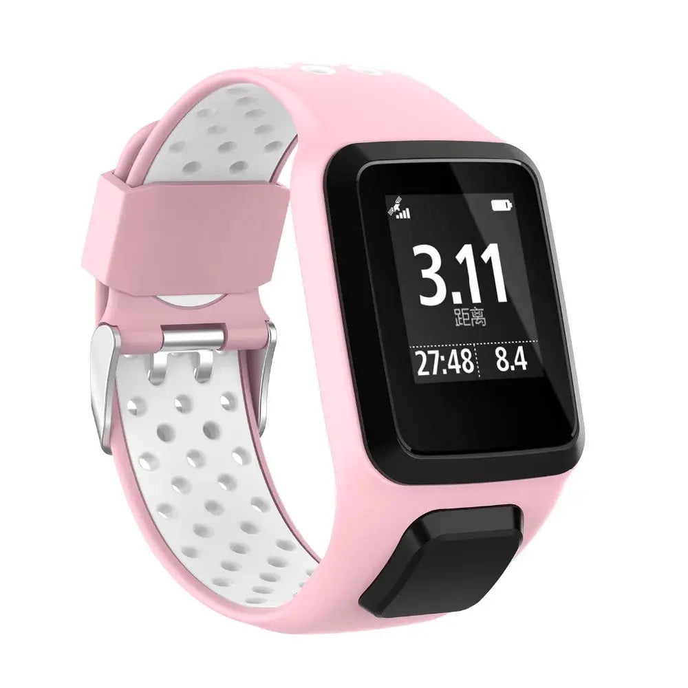 Silicone Watch Strap for TomTom Adventurer, Spark, Golfer, Runner Models – Replacement Band - STRAPS