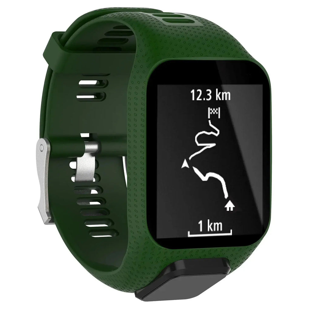 Silicone Watch Strap for TomTom Adventurer, Spark, Golfer, Runner Models – Replacement Band - STRAPS