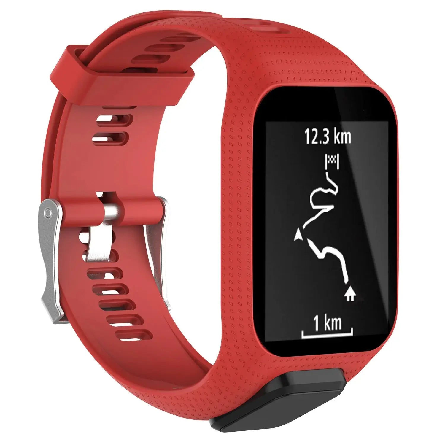 Silicone Watch Strap for TomTom Adventurer, Spark, Golfer, Runner Models – Replacement Band - STRAPS