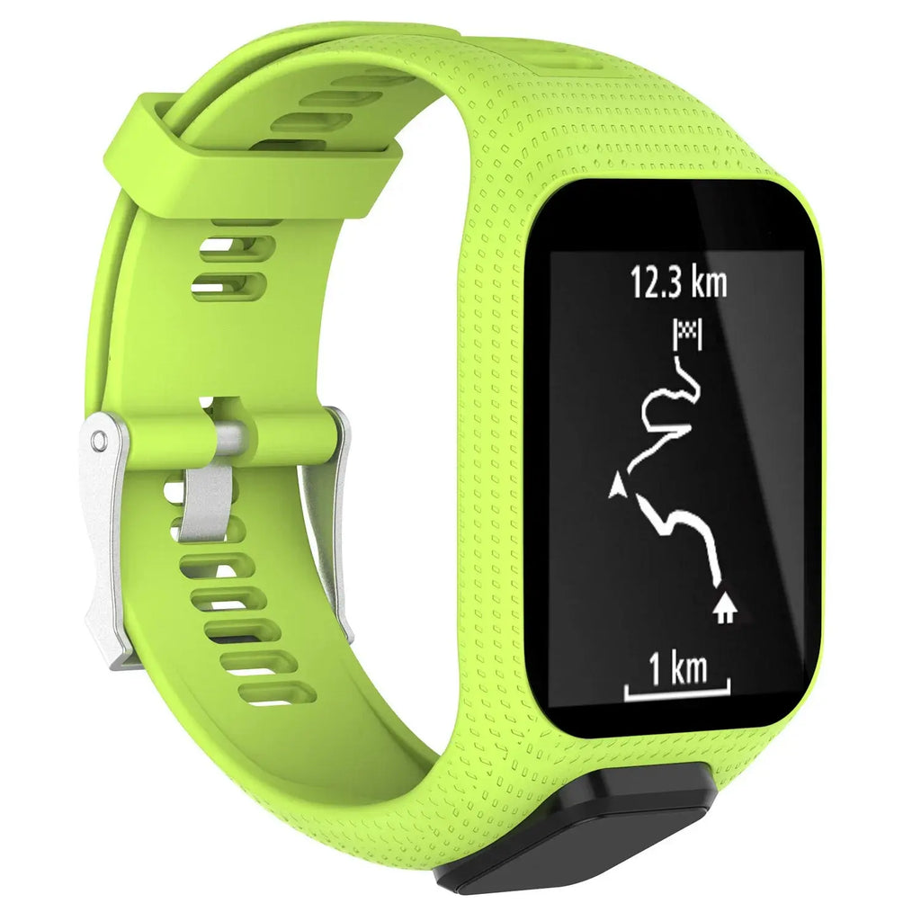 Silicone Watch Strap for TomTom Adventurer, Spark, Golfer, Runner Models – Replacement Band - STRAPS