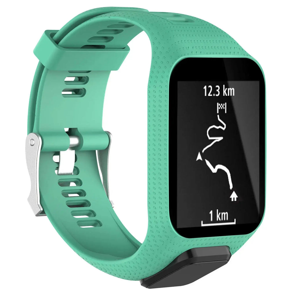 Silicone Watch Strap for TomTom Adventurer, Spark, Golfer, Runner Models – Replacement Band - STRAPS