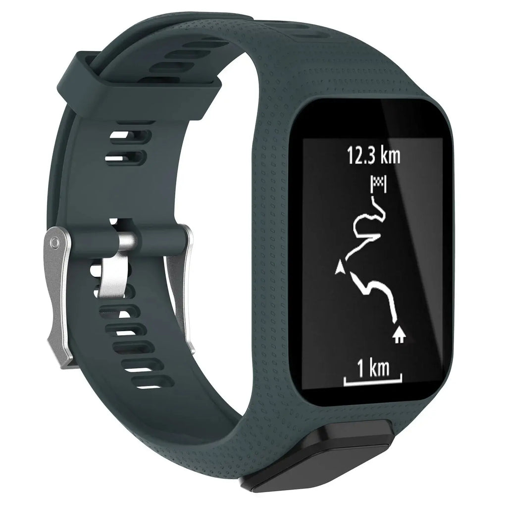 Silicone Watch Strap for TomTom Adventurer, Spark, Golfer, Runner Models – Replacement Band - STRAPS
