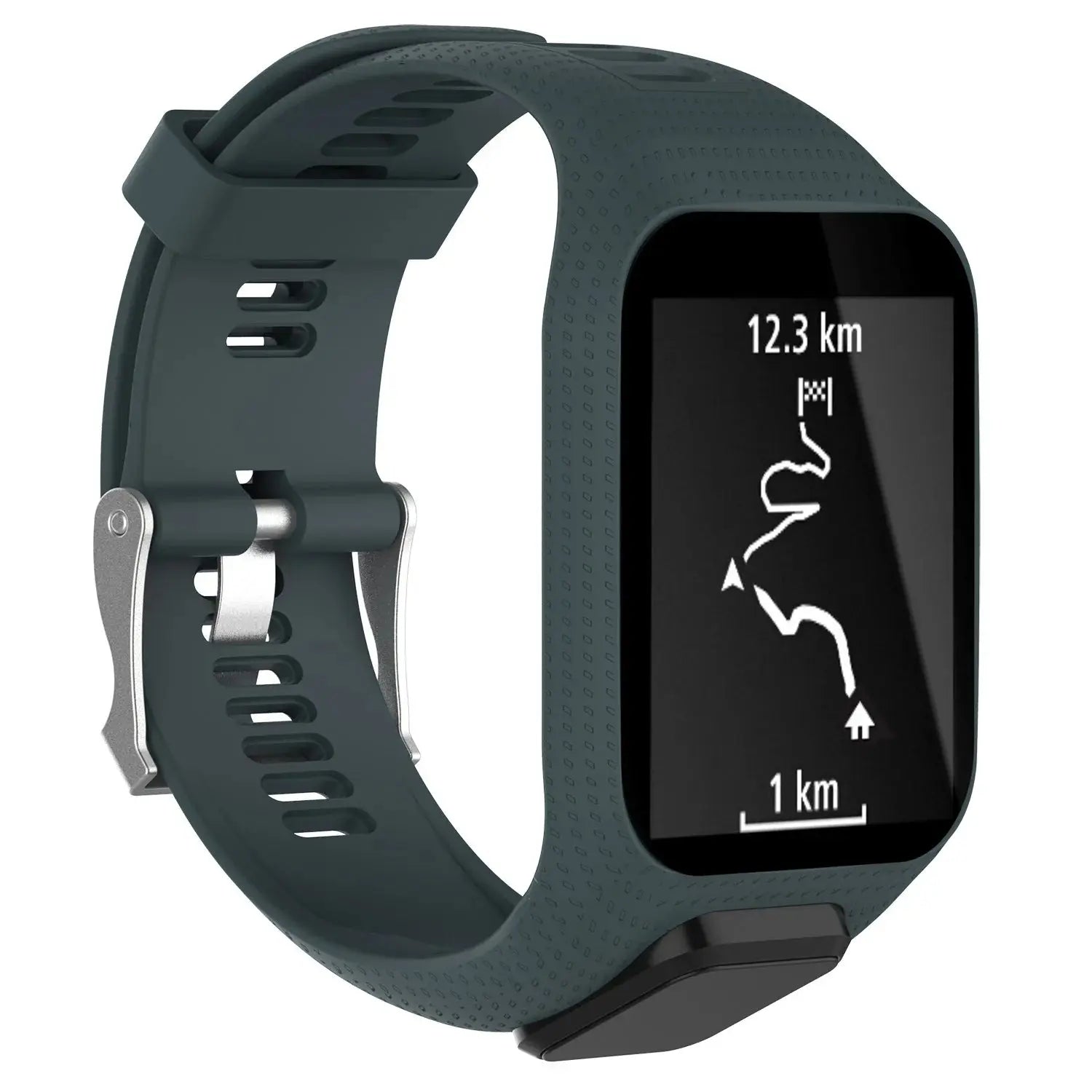 Silicone Watch Strap for TomTom Adventurer, Spark, Golfer, Runner Models – Replacement Band - STRAPS