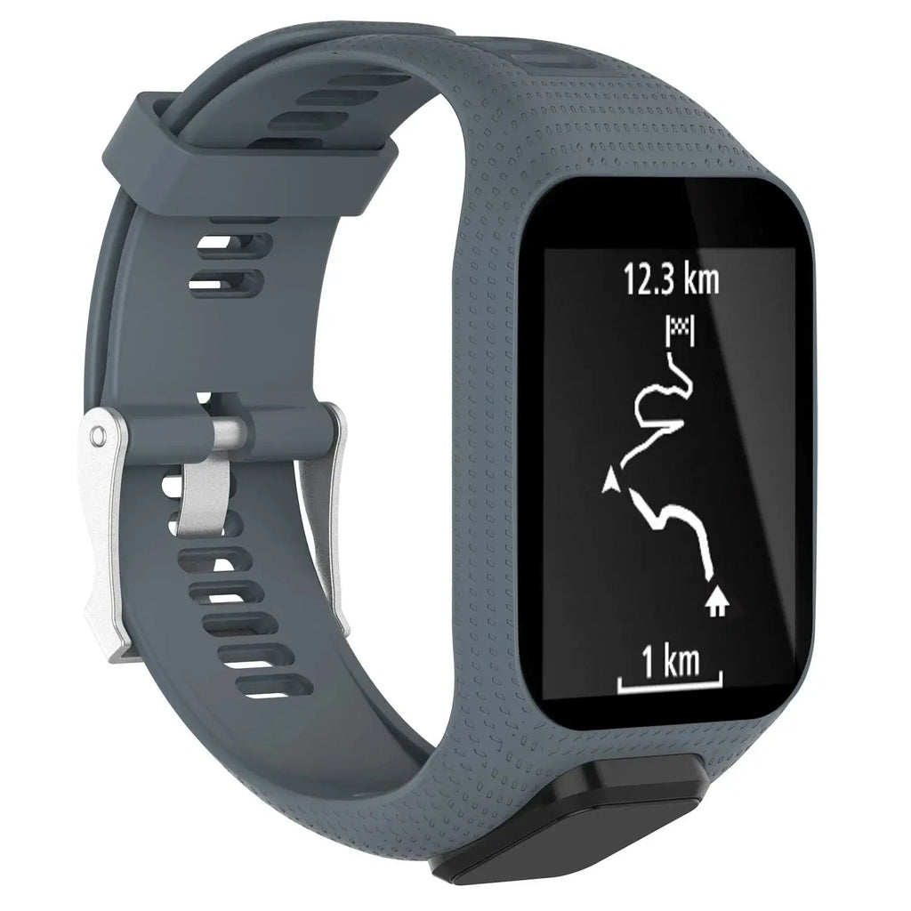Silicone Watch Strap for TomTom Adventurer, Spark, Golfer, Runner Models – Replacement Band - STRAPS