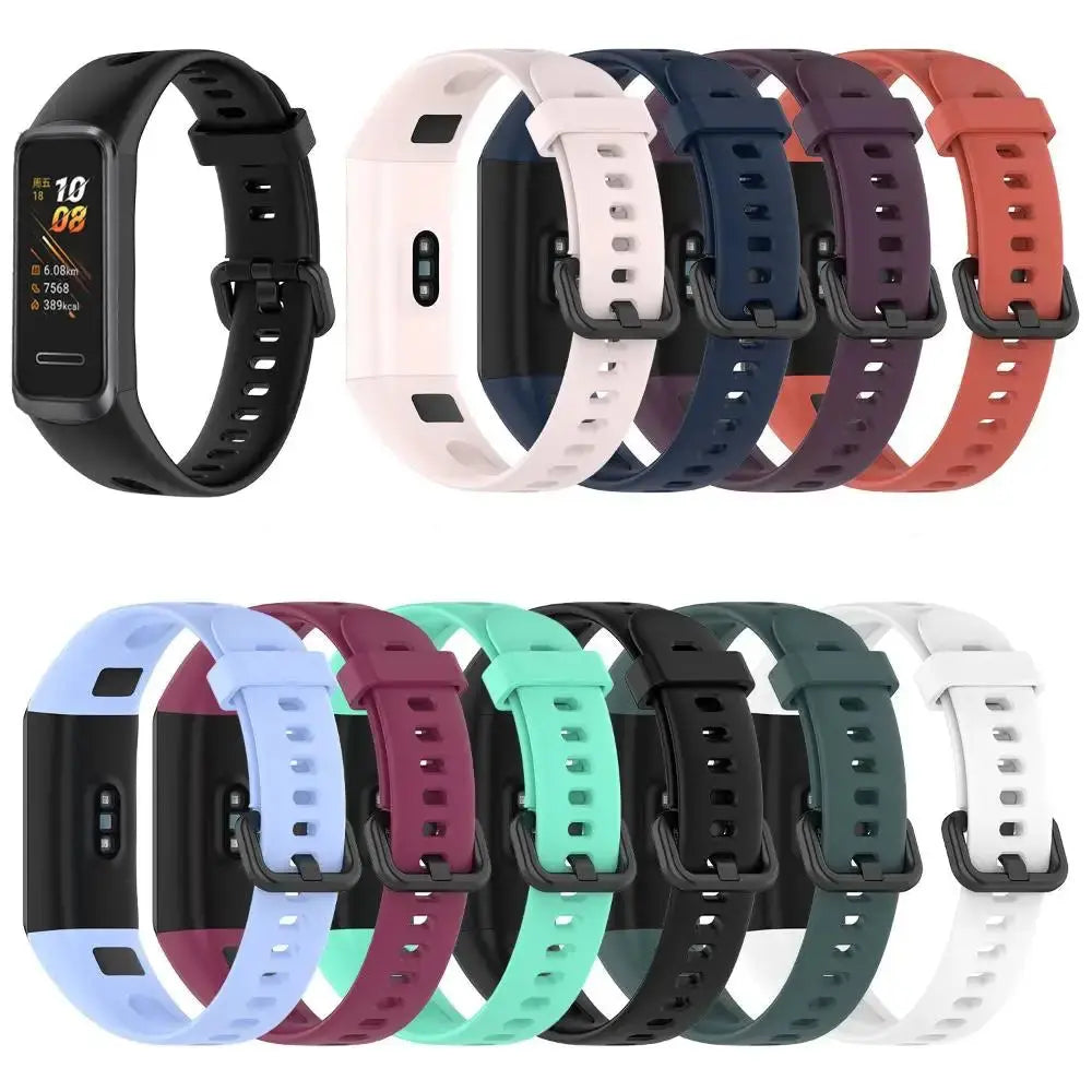 Silicone Wrist Strap for Huawei Band 4 / Honor Band 5i – Adjustable Replacement Band - STRAPS