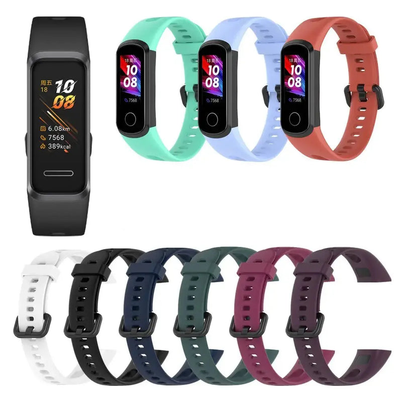 Silicone Wrist Strap for Huawei Band 4 / Honor Band 5i – Adjustable Replacement Band - STRAPS