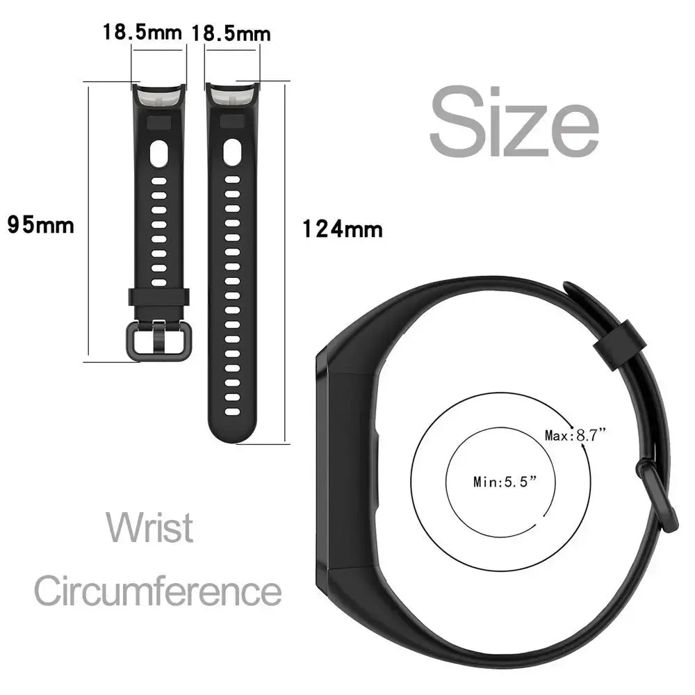 Silicone Wrist Strap for Huawei Band 4 / Honor Band 5i – Adjustable Replacement Band - STRAPS