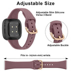 Slim Silicone Strap for Fitbit Versa 3/4, Sense & Sense 2 – Lightweight & Comfortable - STRAPS